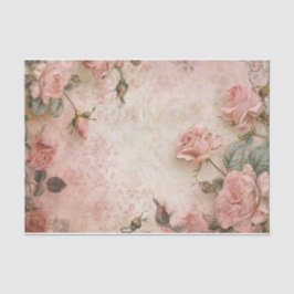 Rosa Vintage Rose Dekoupage Pattern Seidenpapier