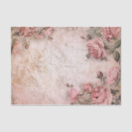 Rosa Vintage Rose Dekoupage Pattern Seidenpapier