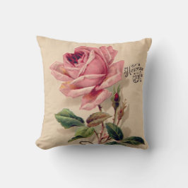 Rosa Vintage Rose Kissen
