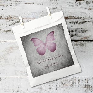 Rosa Vintage Schmetterlingsmaske Geschenktütchen