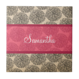 Rosa Vintage Zinnia Tile Fliese