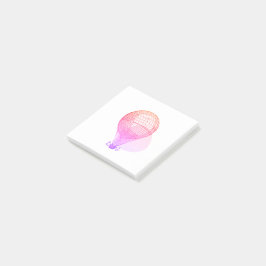 Rosa Vintager Heißluftballon - Sticknotizen Post-it Klebezettel