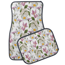 Rosa violette tropische Margerite und wilde Lilien