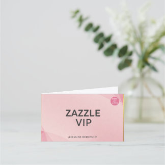 Rosa VIP-Visitenkarte Treuekarte