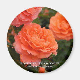 Rosa Vive les Vacances! Magnet