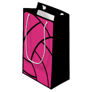 Rosa Volleyball-Geschenk-Tasche Kleine Geschenktüte
