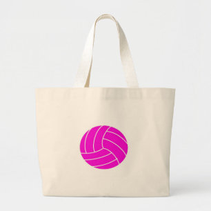 Rosa Volleyball Jumbo Stoffbeutel