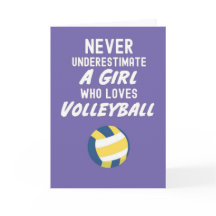 Rosa Volleyballkarten für das Girl-Sport-Team