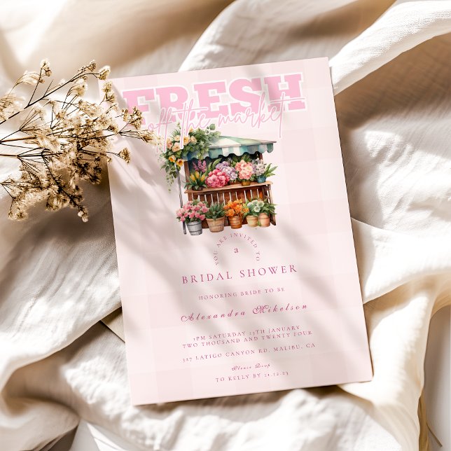 Rosa vom Brautparty des Marktes Einladung (Von Creator hochgeladen)