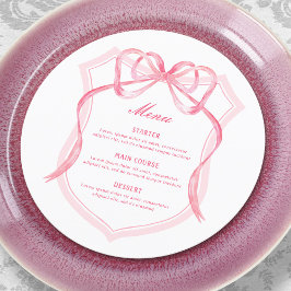 Rosa Wappen Menükarte