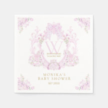 Rosa Wappen Preppy Girl Babydusche