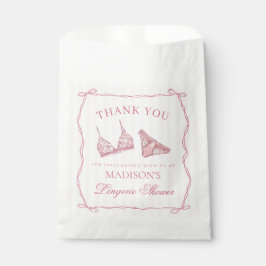 Rosa Wäsche Dusche Junggesellinnenparty Dessert Geschenktütchen