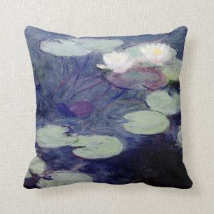 Rosa Wasser-Lilien: 1897-99 durch Monet Kissen