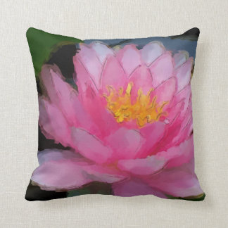 Rosa Wasser-Lilien-Malerei-Raum-Dekor-Kissen Kissen