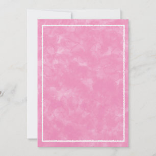 Rosa Wasserfarbe Baby Shower Rechteck Vorlage