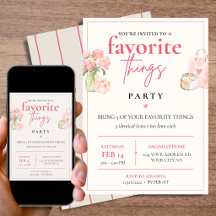 Rosa Wasserfarbe-Favoriten-Party