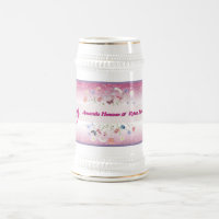 Rosa Wasserfarbe Floral Blumen Hochzeit