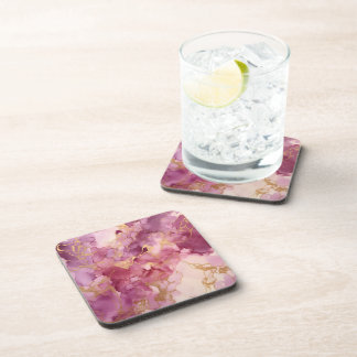 Rosa Wasserfarbe Getränkeuntersetzer