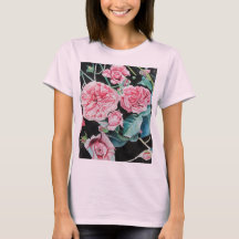 Rosa Wasserfarbe Kohl Viktorianische Rose