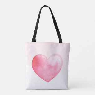Rosa Wasserfarbe Tasche