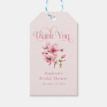 Rosa Wasserfarben-Blumen-Hochzeitsdusche-Geschenk
