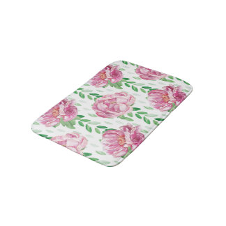 Rosa Wasserfarbenpeonys Badematte