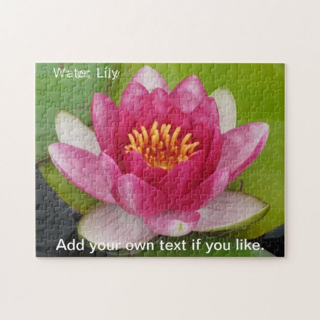Rosa Wasserlilie Jigsaw Puzzle (Horizontal)
