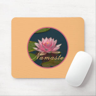 Rosa Wasserlilie / Namaste Mousepad