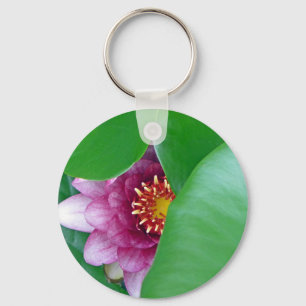 Rosa Wasserlilie Schlüsselanhänger