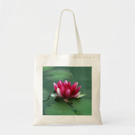 Rosa Wasserlilie Tragetasche