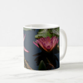 Rosa Wasserlilien Kaffeetasse