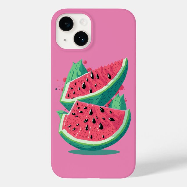 Rosa Wassermelone, frisch Case-Mate iPhone 14 Hülle (Rückseite)