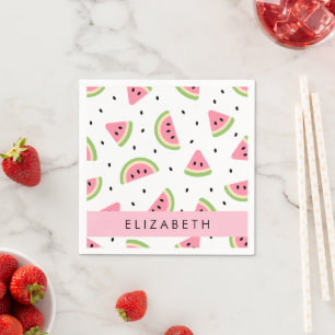 Rosa Wassermelonen, Wassermelonen, Ihr Name Serviette