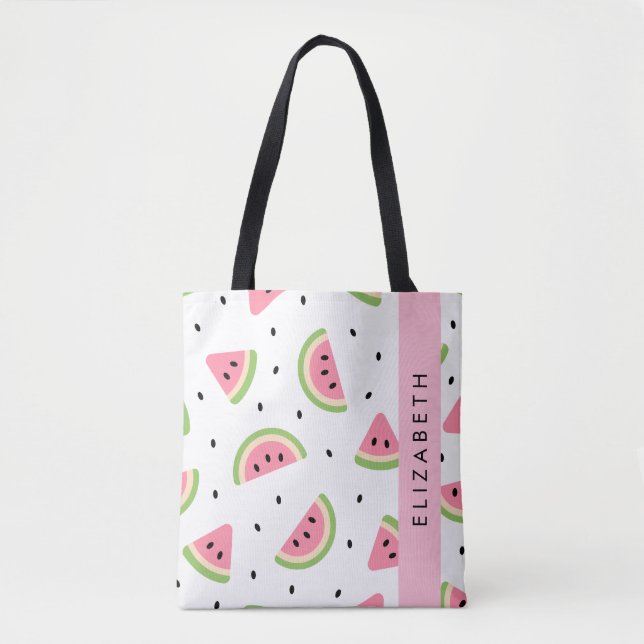 Rosa Wassermelonen, Wassermelonen, Ihr Name Tasche (Vorderseite)