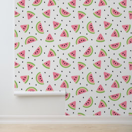 Rosa Wassermelonen, Wassermelonen, Sommermuster Tapete