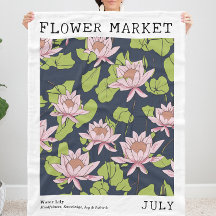 Rosa Water Lily Lotus Juli Geburtsmarkt Blume