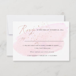 Rosa Watercolor Champagnerbläschen UAWG Einladung