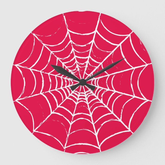 Rosa Web Große Wanduhr (Vorderseite)