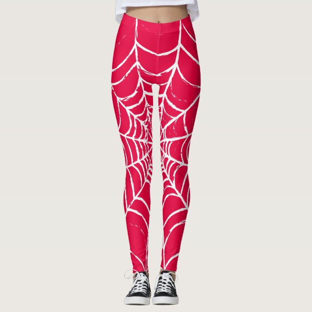 Rosa Web Leggings (Vorderseite)