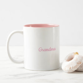 Rosa Wei Zwei-Ton-Oma-Tasse Zweifarbige Tasse