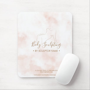 Rosa weibliche Körperformung Konturierung Spa Mousepad