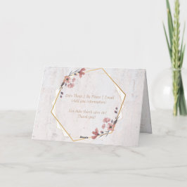 Rosa weiche Blumenkarte Einladung