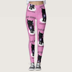 Rosa weiche Kitty-Leggings Leggings