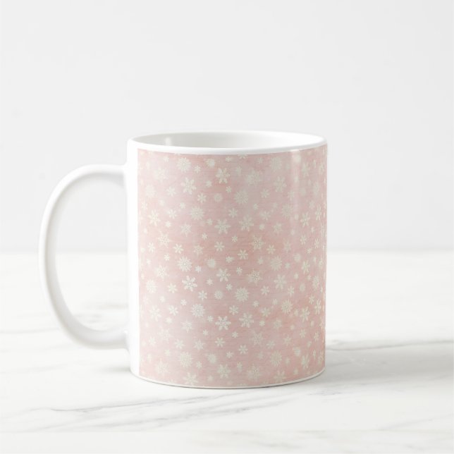 Rosa Weihnachten  Kaffeetasse (Links)
