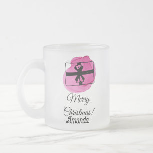 Rosa Weihnachten Mattglastasse