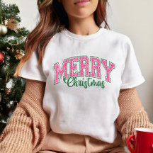 Rosa Weihnachten mit Glitzer wie Retro Fett