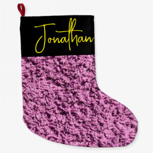 Rosa Weihnachten Strumpf - Personalisiert große Gr Großer Weihnachtsstrumpf