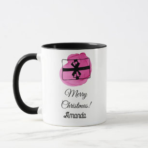 Rosa Weihnachten Tasse