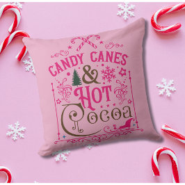 Rosa Weihnachten Vintag Rustikale Bauernhausstil Kissen