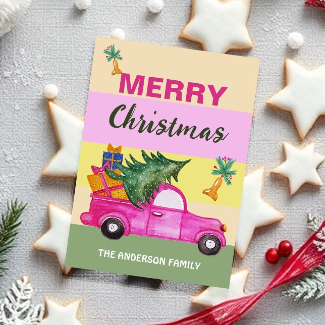 Rosa Weihnachten Wasserfarben Kunst (Von Creator hochgeladen)